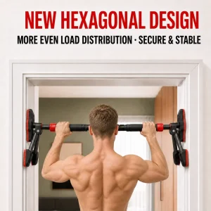Adjustable No-Drill Doorway Pull-Up Bar, Iron and PVC