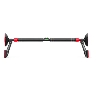 Adjustable No-Drill Doorway Pull-Up Bar with Level Meter and Hexagonal Non-Slip Base