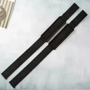 Adjustable Non-Slip Polyester Weightlifting Wrist Straps with Custom Logo