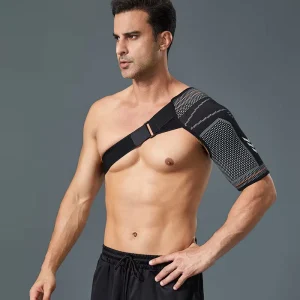 Adjustable Nylon Shoulder Support Brace for Weightlifting and Gym