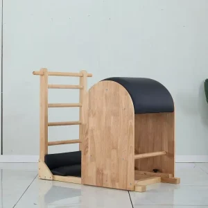Adjustable Oak Wood Pilates Ladder Barrel for Studio, Gym and Home Training