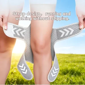 Adjustable Outdoor Stabilizing Elastic Knee Pad Brace Support with Non Slip Silicone