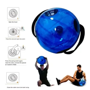 Adjustable PVC Aqua Heavy Bag Round Water Power Training Ball for Fitness and Weight Lifting