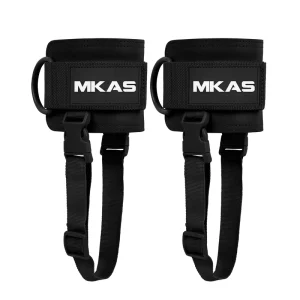 Adjustable Padded Ankle and Wrist Cuffs with D-Ring for Cable Machines