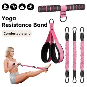 Adjustable Pedal Resistance Band with Handle for Sit-Up Exercise