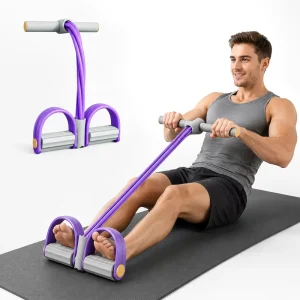 Adjustable Pedal Resistance Band with Handles for Home Fitness