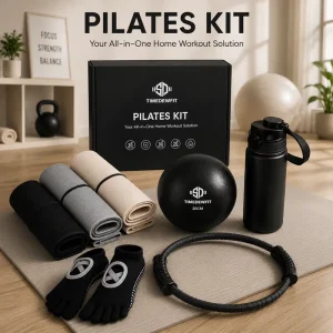 Adjustable Pilates Bar Kit with Resistance Loops and Custom Logo for Home Yoga and Pilates