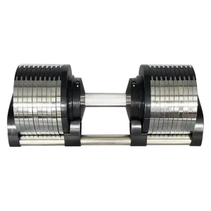 Adjustable Plate-Loaded Dumbbell for Home Gym Strength Training