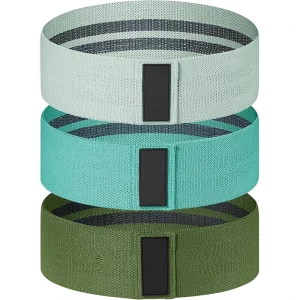 Adjustable Polyester Cotton Latex Resistance Bands Hip Loop for Yoga and Exercise