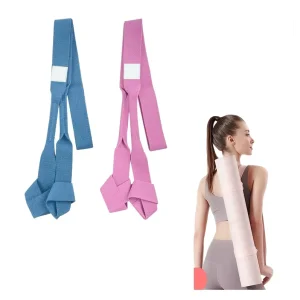 Adjustable Polyester Cotton Yoga Mat Carrying Strap for Pilates and Yoga