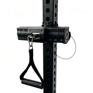 Adjustable Portable Cable Trainer with Home Resistance Pulley System for Chest Fly, Arm and Full-Body Training