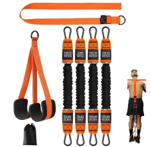 Adjustable Pull-Up Resistance Band Set, Heavy-Duty Tube Bands for Strength Training