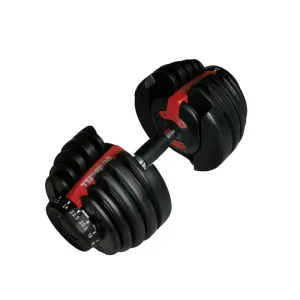 Adjustable Quick-Select Dumbbell Set with Storage Base for Home Gym