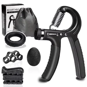 Adjustable Resistance ABS Ergonomic Non-Slip Handle Gripper for Rehabilitation and Finger Strength Training