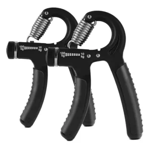 Adjustable Resistance Hand Grip Strengthener with PP and Stainless Steel Anti-Slip Handle