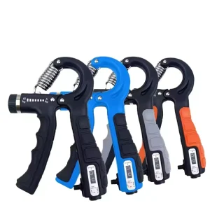 Adjustable Resistance Hand Grip Trainer 5-60kg Forearm Strengthener with Mechanical Counter