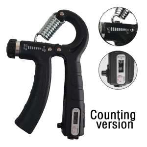 Adjustable Resistance Hand Gripper, Finger Stretcher, Grip Ring and Stress Relief Grip Ball