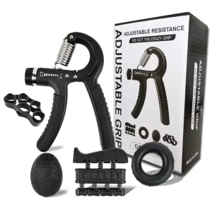 Adjustable Resistance Hand Gripper Five-Piece Set for Finger Exercise and Fitness Training