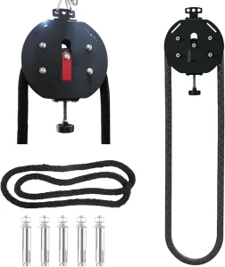 Adjustable Resistance Pulley Cable Machine Portable Wall-Mounted Rope Climbing Equipment for Home Gym