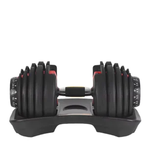 Adjustable Rubber-Covered Cast Iron Dumbbell 24kg (80lb)