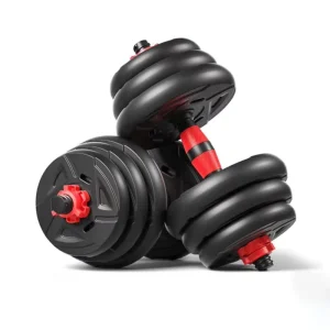 Adjustable Rubber Dumbbell Set 10kg 20kg 50kg Strength Training
