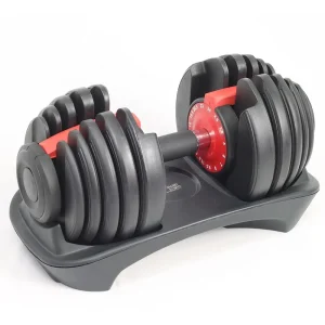 Adjustable Rubber Dumbbell Set for Home Gym and Fitness Training