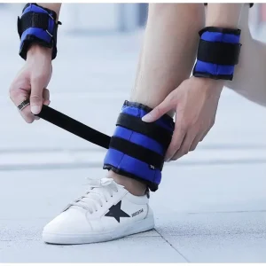 Adjustable Sand-Filled Ankle and Wrist Weights for Fitness Exercise and Running