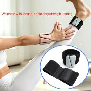 Adjustable Self-Adhesive Hook Loop Wrist Ankle Weight Straps Eco-Friendly Polyester Nylon Elastic Fitness Bands for Yoga Pilates