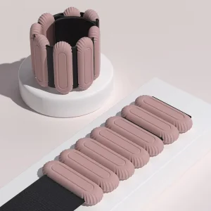 Adjustable Silicone Ankle and Wrist Weights Set with 8 Blocks