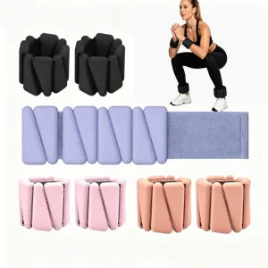 Adjustable Silicone Ankle and Wrist Weights for Yoga Pilates and Exercise