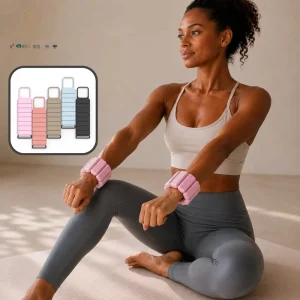 Adjustable Silicone Detachable Ankle and Wrist Weights Waterproof Sweatproof for Yoga Pilates Fitness