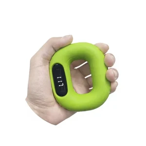 Adjustable Silicone Electronic Hand Gripper with LED Display and Digital Counter, Portable Muscle Strength Trainer