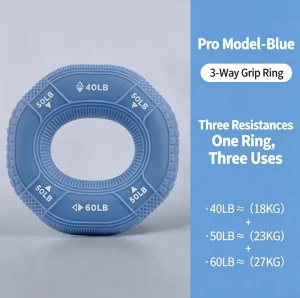 Adjustable Silicone Hand Grip Trainer Ring for Finger Strength and Rehabilitation