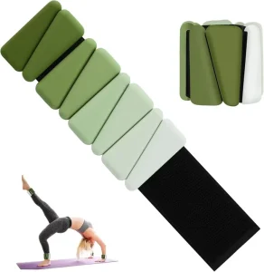 Adjustable Silicone Pilates Wrist and Ankle Weights 1lb 1.5lb 2lb for Women