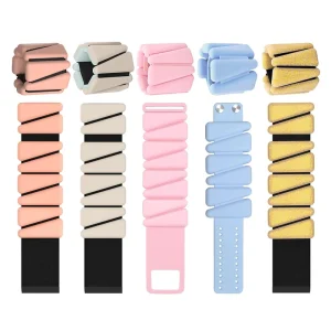 Adjustable Silicone Wearable Wrist and Ankle Weights for Pilates and Exercise