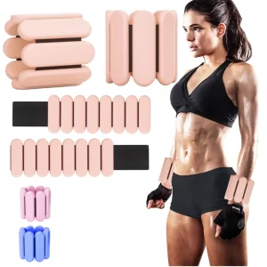 Adjustable Silicone Weighted Bracelet with Magnetic Wrist Weight for Pilates and Fitness