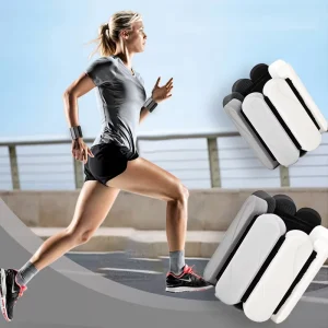Adjustable Silicone Weighted Wristband and Ankle Weights for Sports, Yoga, and Fitness Training