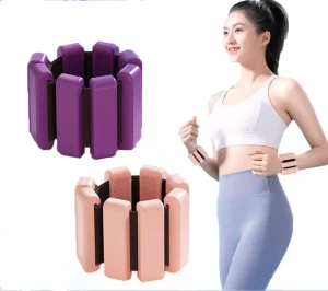 Adjustable Silicone Weighted Wristbands and Ankle Weights for Fitness, Running, and Gym Training