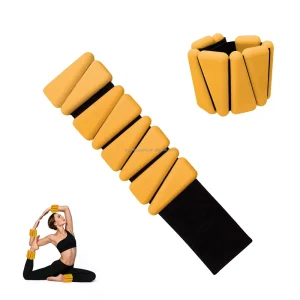 Adjustable Silicone Wrist Ankle Weights 1lb 2lb 4lb Removable Waterproof Weighted Arm Leg Bands for Running Pilates Yoga