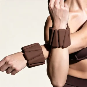 Adjustable Silicone Wrist and Ankle Weights, 1 lb, 2 lb, or 4 lb, for Yoga, Pilates, and Fitness
