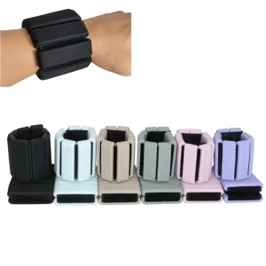 Adjustable Silicone Wrist and Ankle Weights Bracelet for Home Gym, Running, Yoga and Exercise