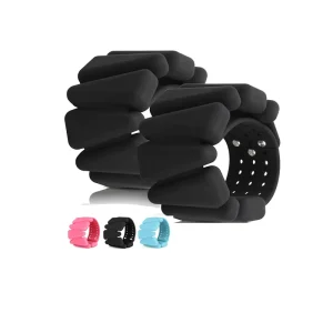 Adjustable Silicone Wrist and Ankle Weights for Gym, Yoga, Cardio, Strength Training, Pilates
