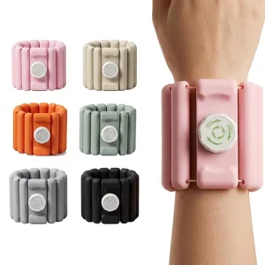 Adjustable Silicone Wrist and Ankle Weights for Pilates, Yoga, Walking, Running, and Strength Training