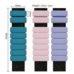 Adjustable Silicone Wrist and Ankle Weights for Yoga and Pilates