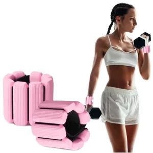 Adjustable Silicone Wrist and Ankle Weights with Hook and Loop Closure