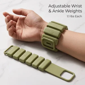Adjustable Silicone and Cast Iron Wrist and Ankle Weights