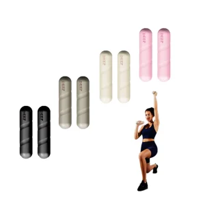 Adjustable Silicone and Cast Iron Wrist and Ankle Weights for Pilates and Fitness