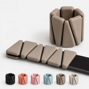 Adjustable Silicone and Iron Unisex Ankle and Wrist Weights Eco-Friendly Durable Breathable for Yoga and Fitness
