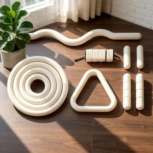 Adjustable Silicone and Stainless Steel Ankle and Wrist Weights Kit, 1/2/4/5/10 lb, for Pilates and Yoga
