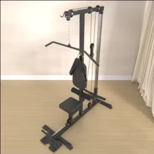 Adjustable Single Cross Pulley Tower with Pull-Down Cable Station and Pin-Load Selection for Bodybuilding